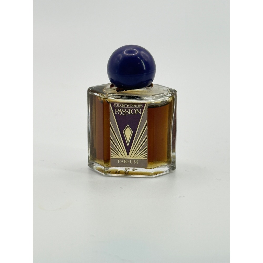 Elizabeth Taylor Passion Parfum Women 0.12oz Purple Miniature Splash Vintage